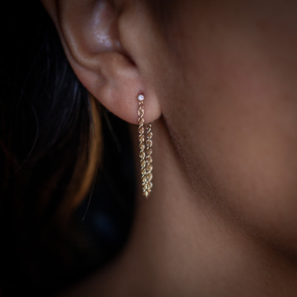 Golden Rope Earrings