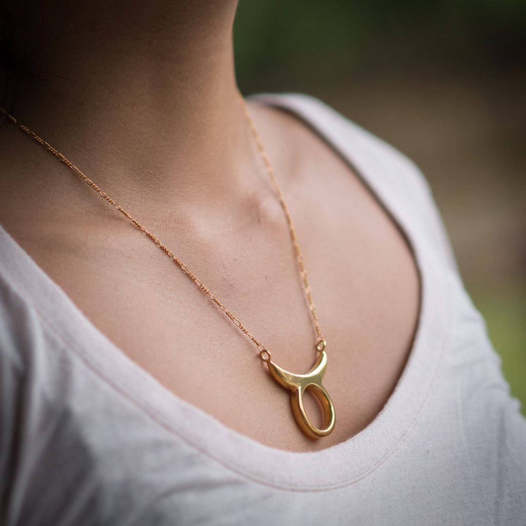 Taurus Necklace - Yellow Gold Vermeil