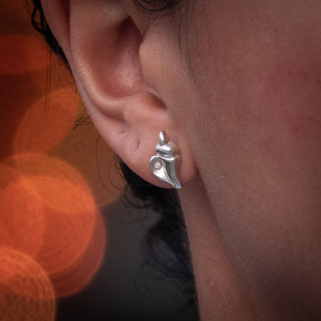Sinistral Earring Sterling Silver