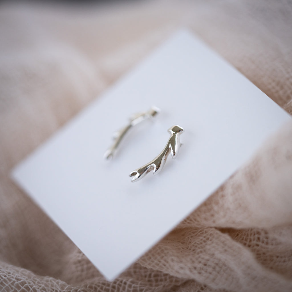 Sea Dragon Earrings - Silver