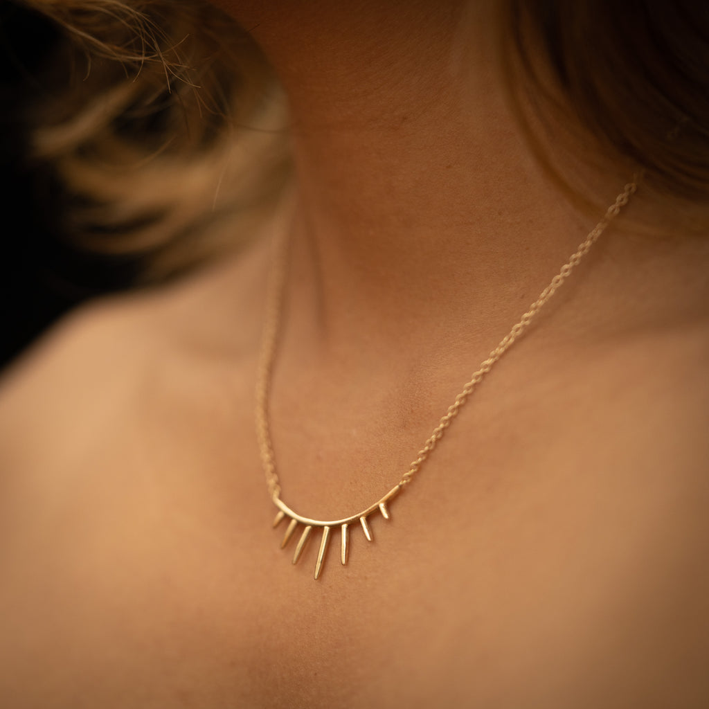 Helios Necklace 14K Yellow Gold